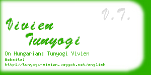 vivien tunyogi business card